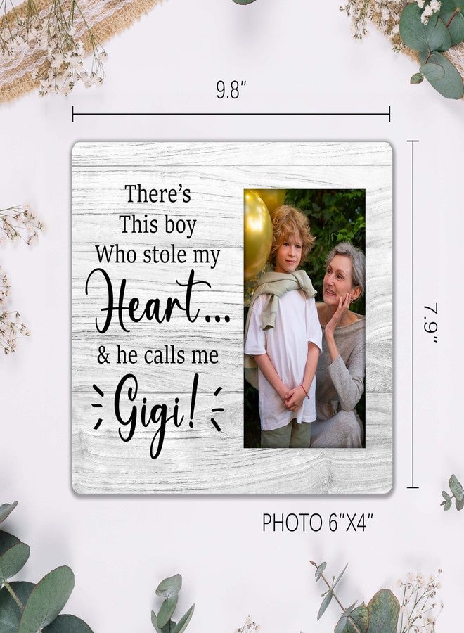 ZYQFN He Calls Me Gigi Picture Frame Fits 4x6 Photo, Gigi Gifts For Grandma, Grandma and Grandson, Mother's Day Birthday Christmas Valentines Day Thanksgiving Day Gifts For Grandma Gigi. (010) - Image 3